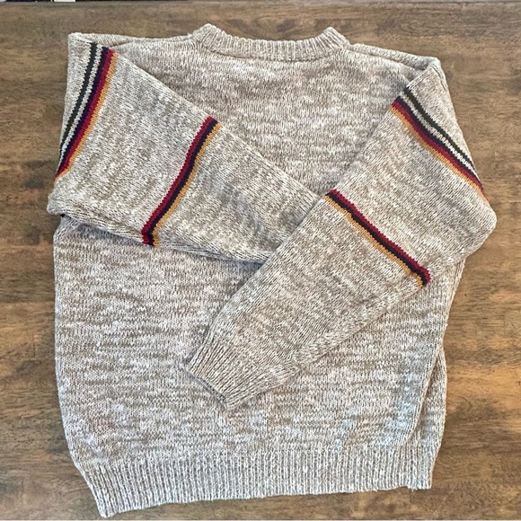 Vintage American Eagle Outfitters Ramie Cotton Sweater XL Southwest Aztec Knit - Picture 4 of 6